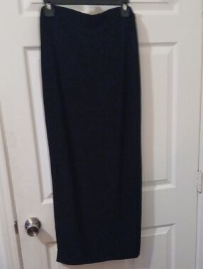 Fashion Nova Black Maxi Straight Skirt